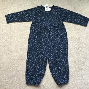 Gap vintage 2T navy cotton romper